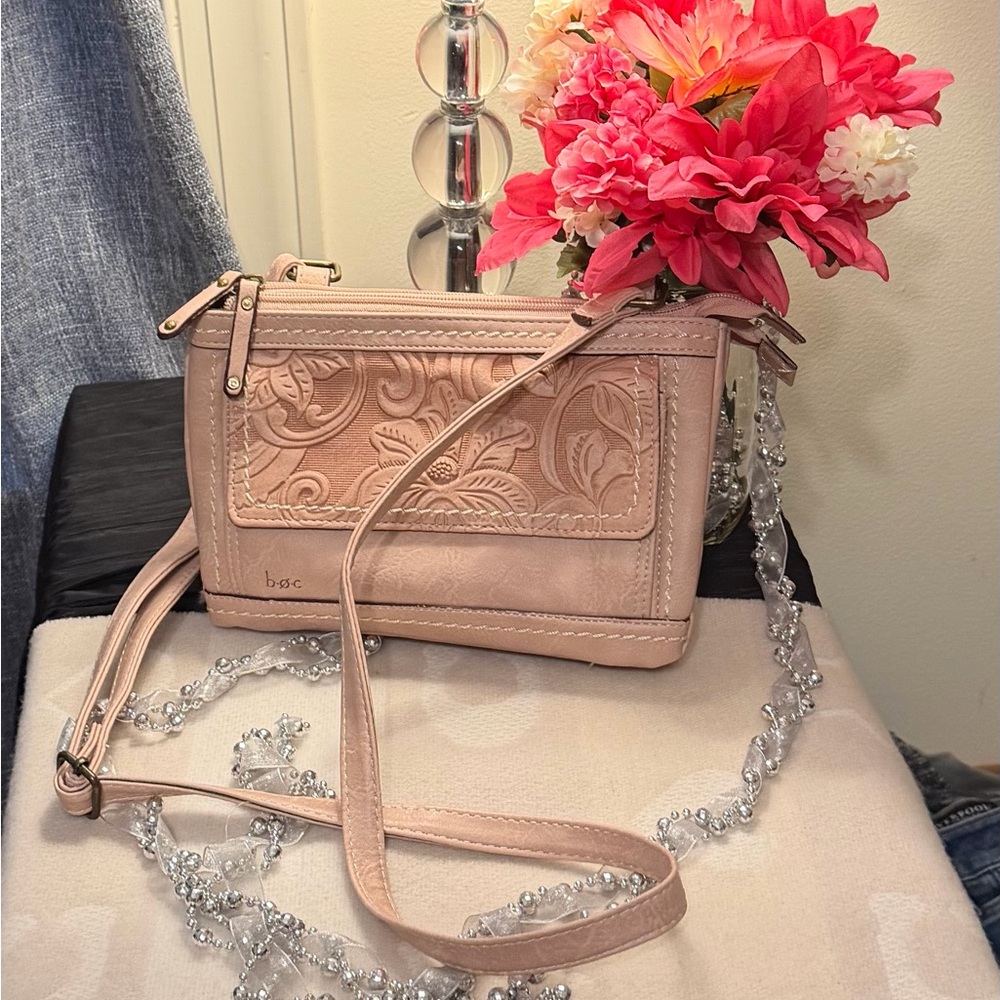 BOC Handbag Women Shoulder Bag Crossbody Purse Light Pink